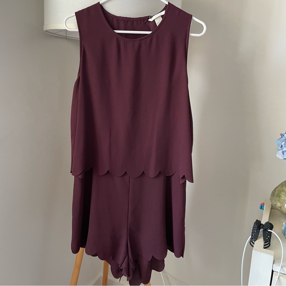 Dressy Scalloped Romper